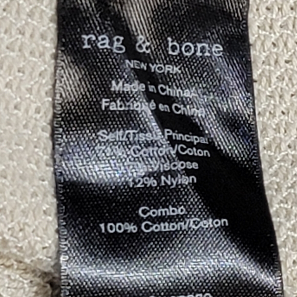 rag & bone Classic Crewneck Cotton Blend Long Sleeve Sweater Mens Size XS - Picture 8 of 10